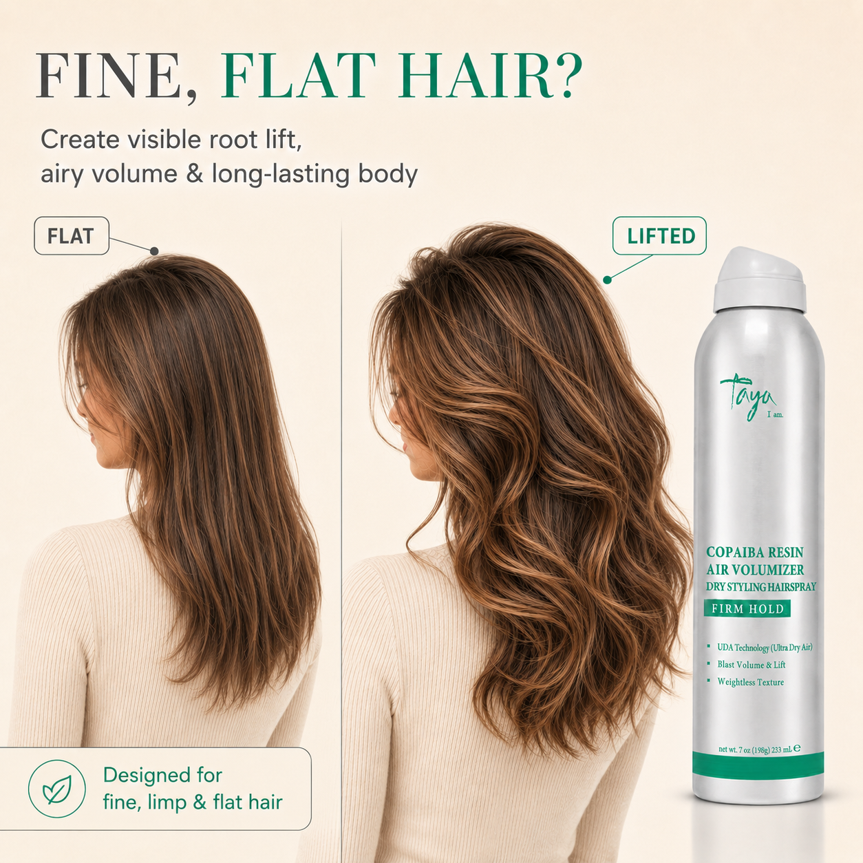 Copaiba Resin Air Volumizer™ Dry Volumizing Hairspray