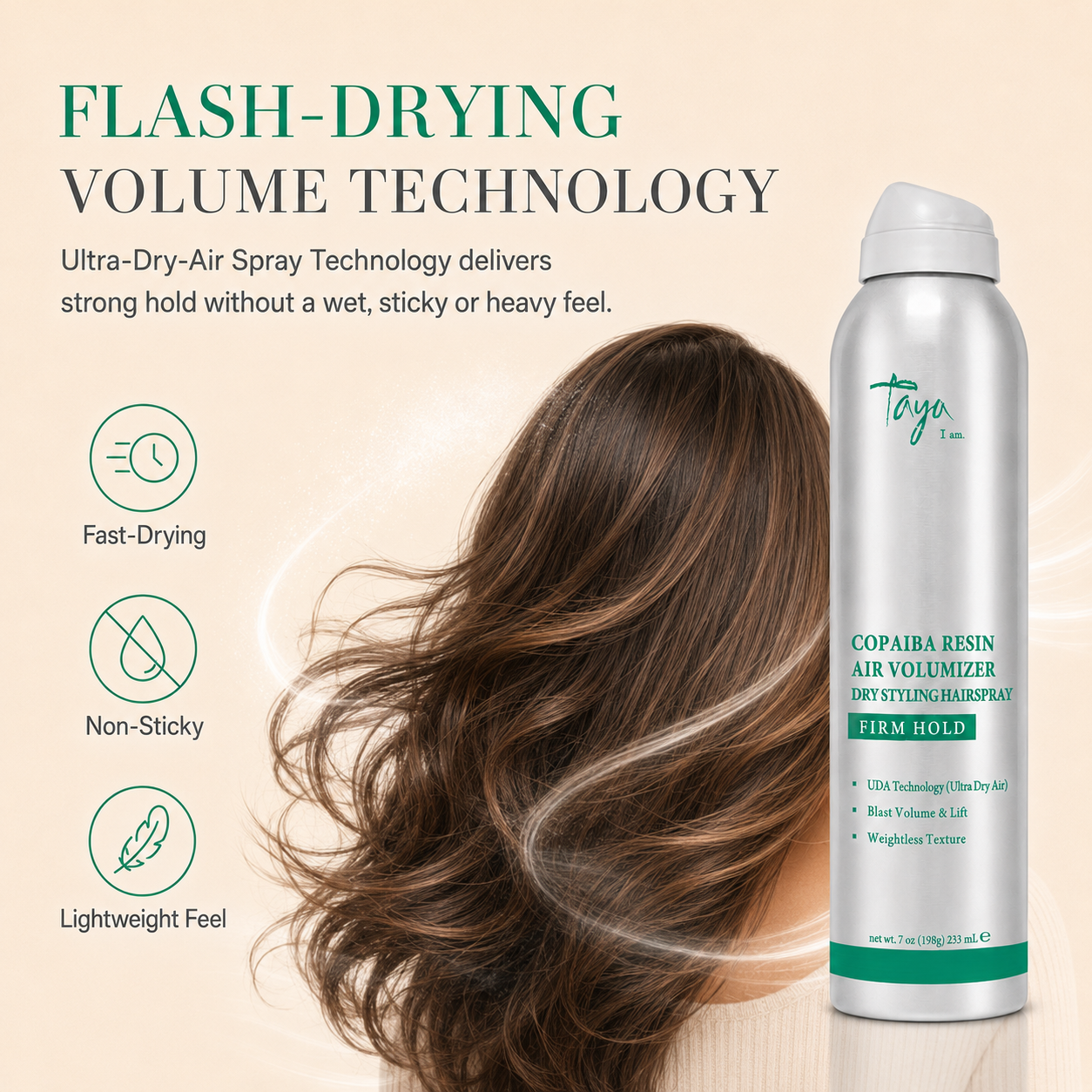 Copaiba Resin Air Volumizer™ Dry Volumizing Hairspray