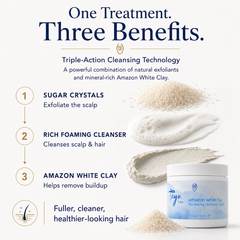 AMAZON WHITE CLAY THICKENING CLEANSING SCRUB