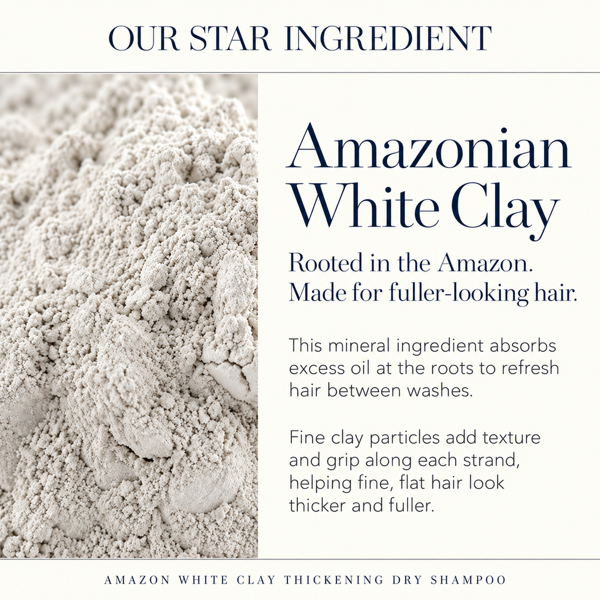 Amazon White Clay Thickening Dry Shampoo