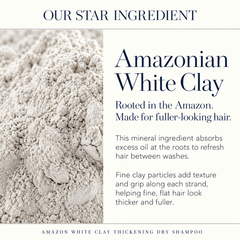 Amazon White Clay Thickening Dry Shampoo