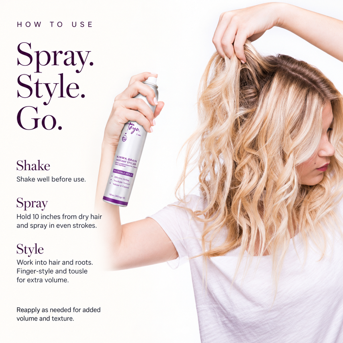Kinwa Grain Instant Styler and Texturizing Spray