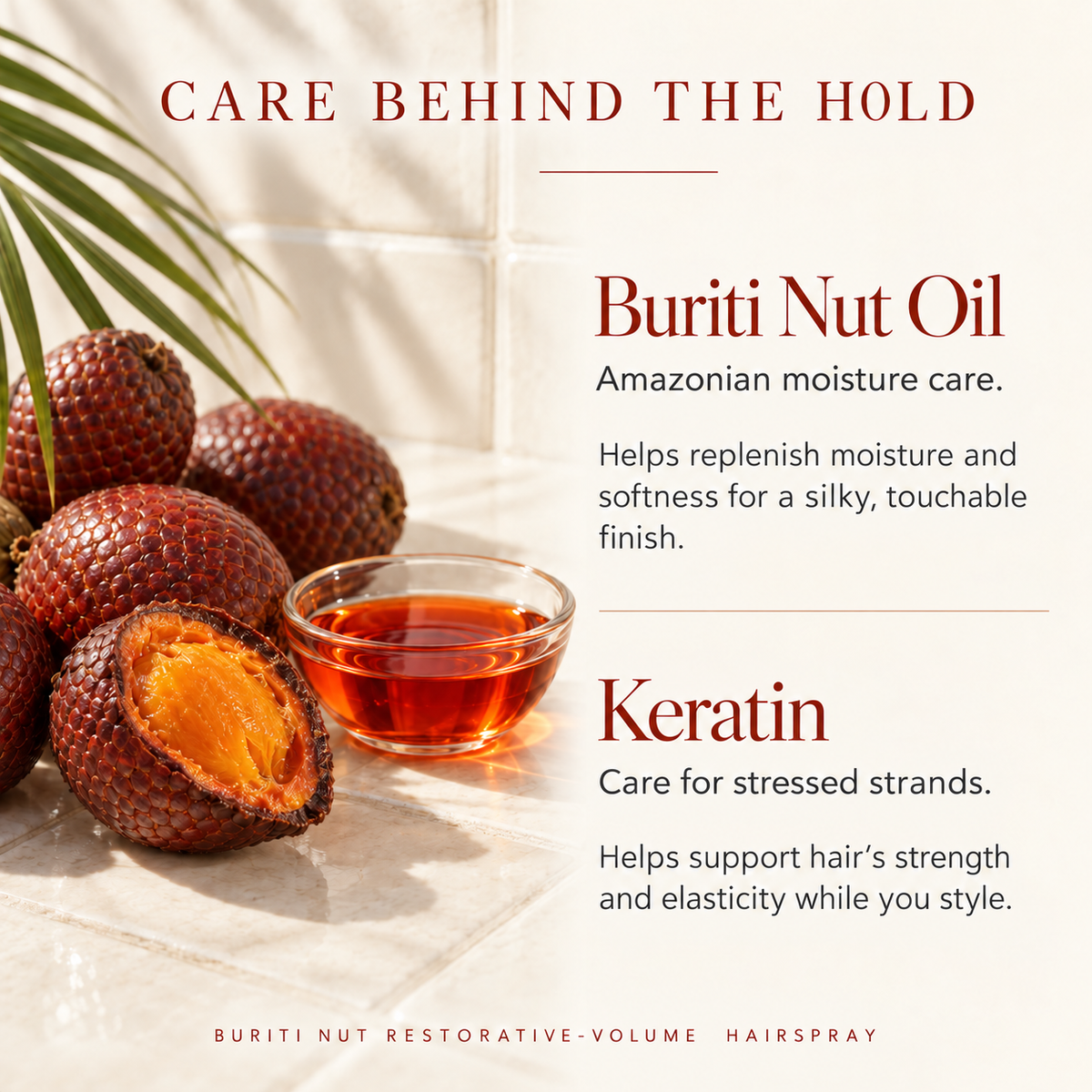 Buriti Nut Restorative Volumizing Hairspray