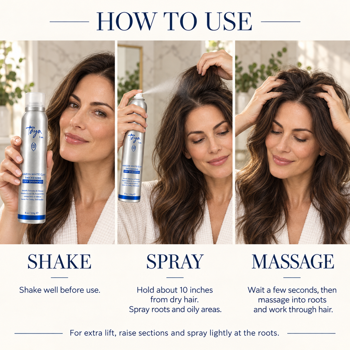 Amazon White Clay Thickening Dry Shampoo